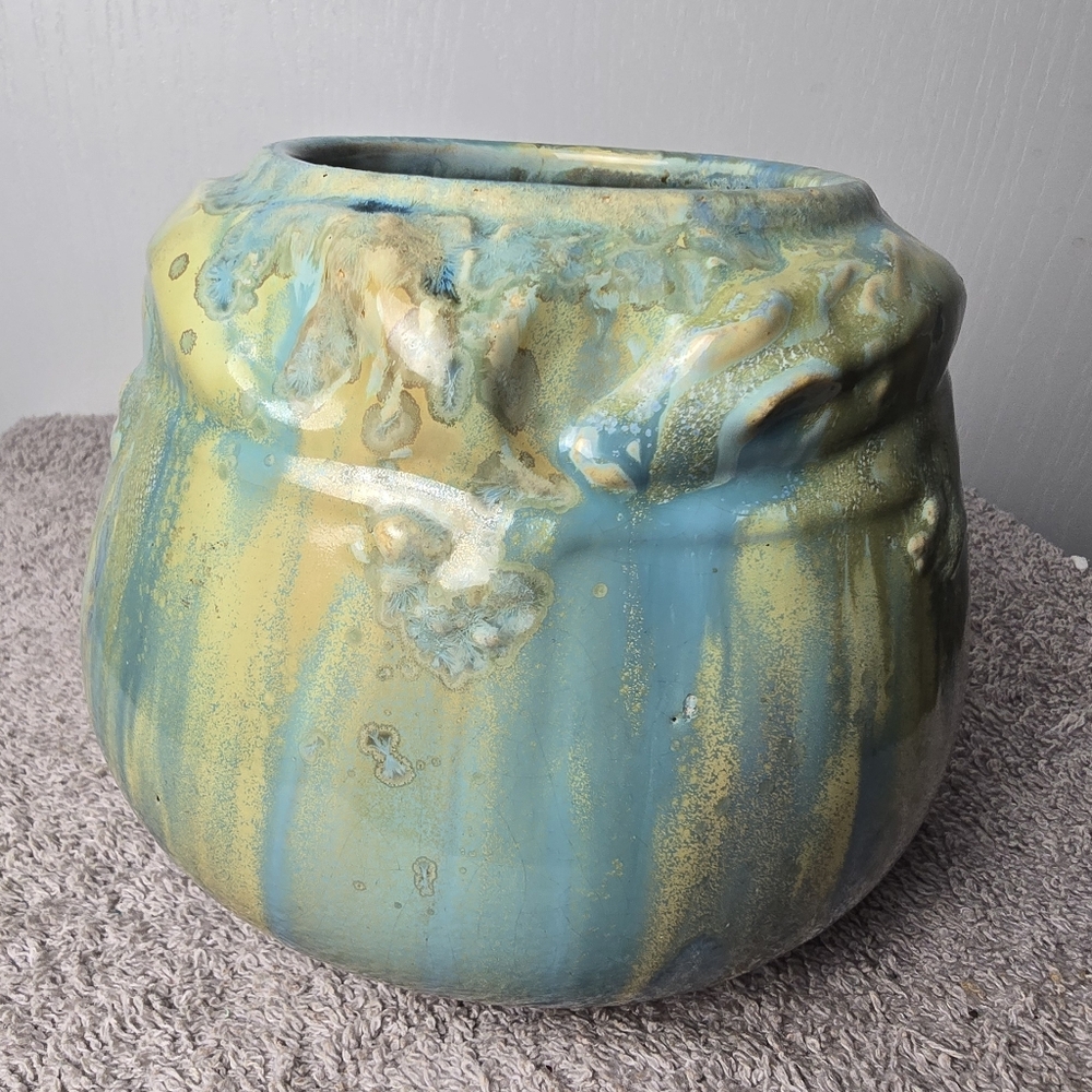 Vintage Pierrefonds Potteey Art Nouveau France Art Pot Marked Vase - Picture 5 of 16